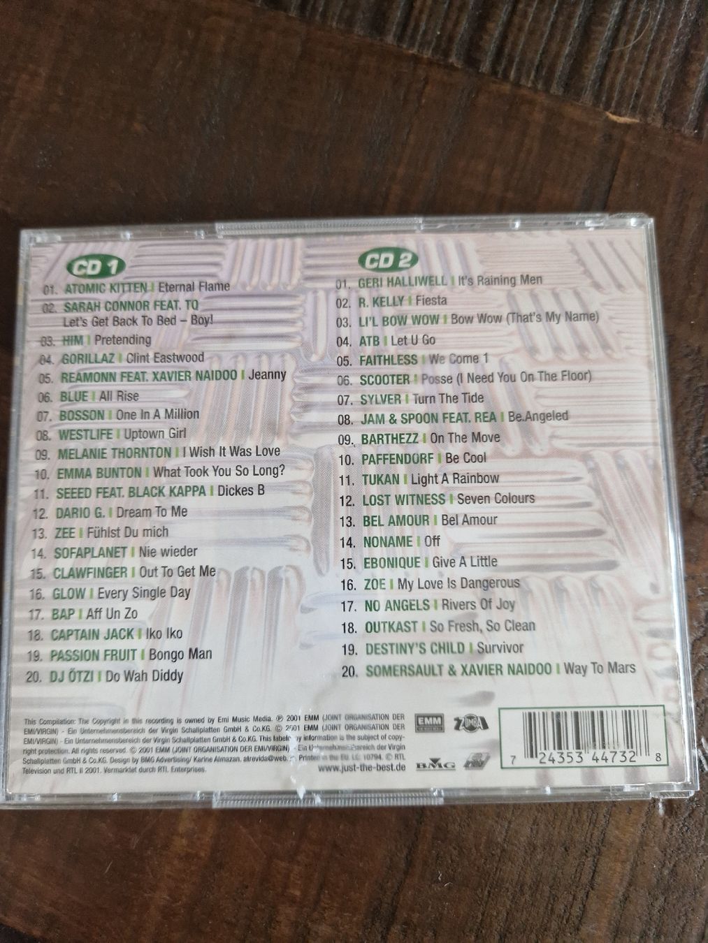 CD: Just The Best 3/2001 Doppel CD Hit Compilation – Usato da Rain venduto da -LUMA- 2
