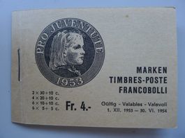 1953, Pro-Juventute-Heftchen Nr.2 postfrisch ** Kat: 140.-