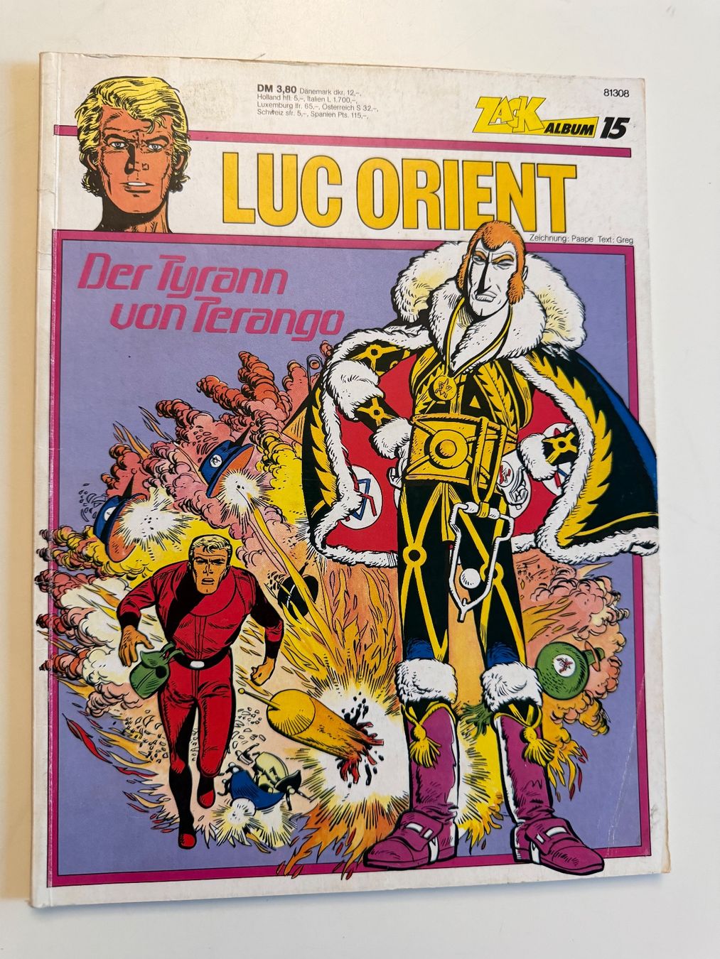 Fumetti: ZACK ALBUM 15 LUC ORIENT – Usato da Münsingen venduto da Ganjam