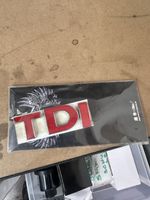 Original TDI Logo Emblem Schriftzug Rot Neu Auto Tuning Teil