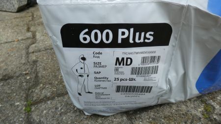 25 Stück Tyvek 600 Plus Schutzanzüge Overalls