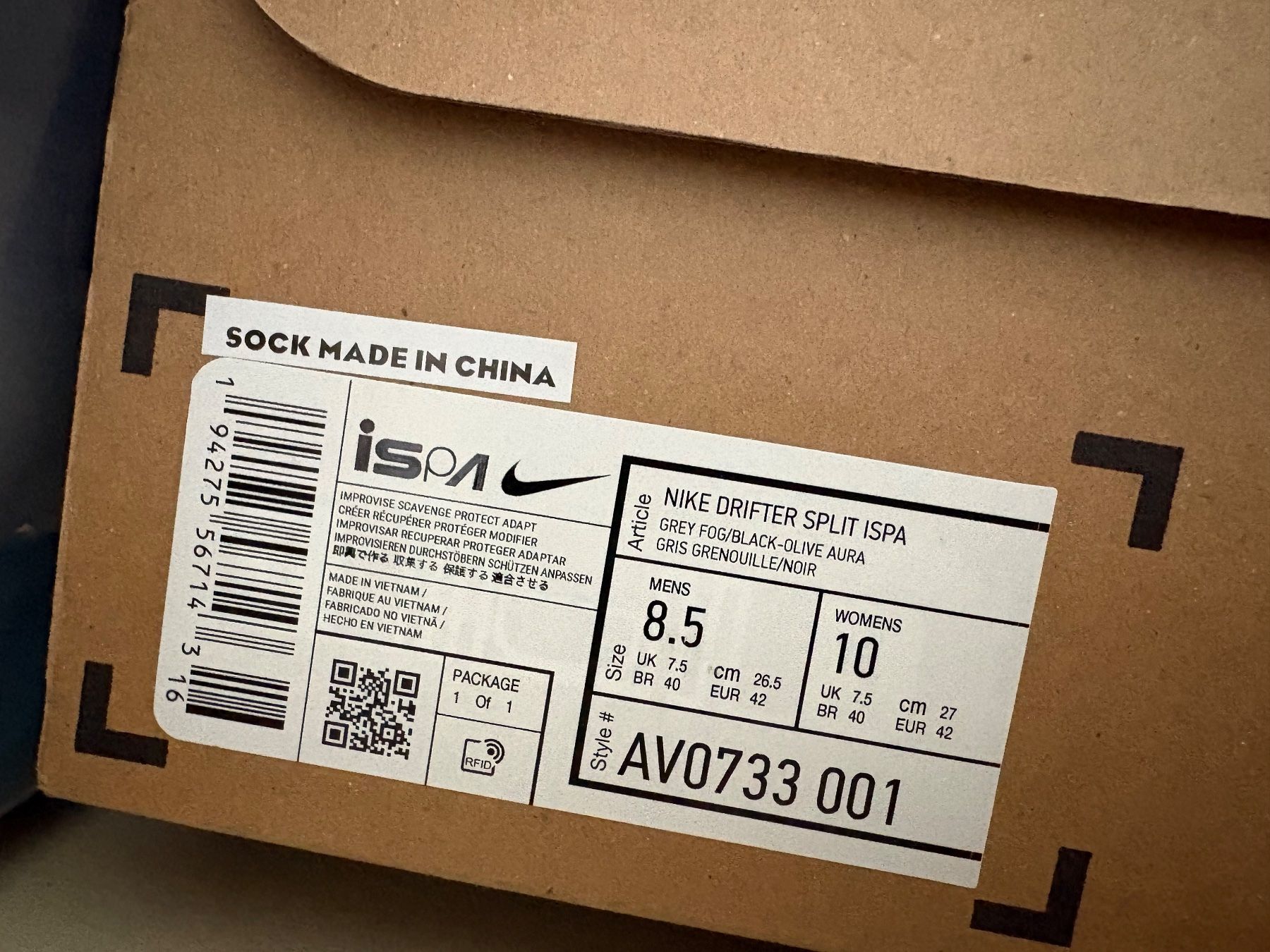 Nike Scarpe da uomo: Nike ISPA Drifter Split-Toe Sneaker Gr. 42 – Neu mit Box – Nuovo (secondo la descrizione) da Berikon venduto da AntiqueMeant 5