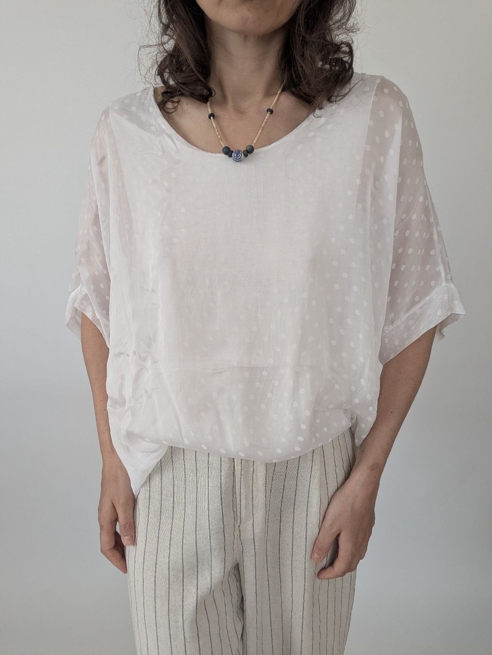 Blusen: Damen Bluse weiss 100% Seta Grösse L – Gebraucht aus Rorschach von olg_5qq2