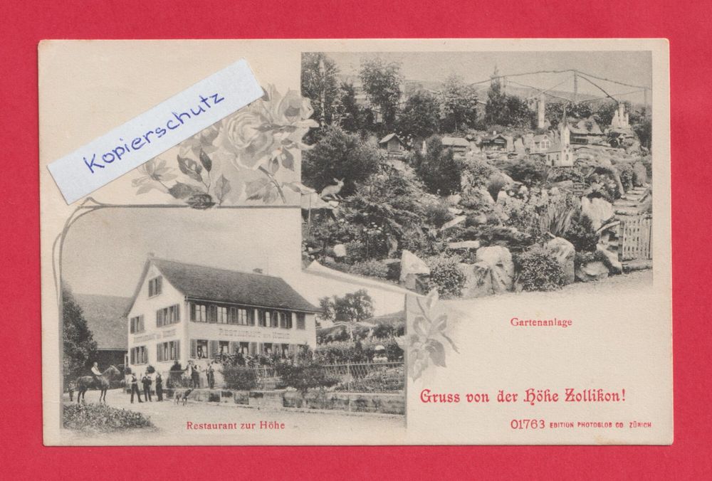 Gruss von der Höhe Zollikon (ZH) Restaurant u. Gartenanlage Kaufen