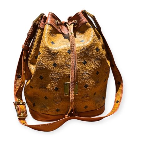 MCM Bucket Bag Vintage Shopper Handtasche Braun Top Zustand
