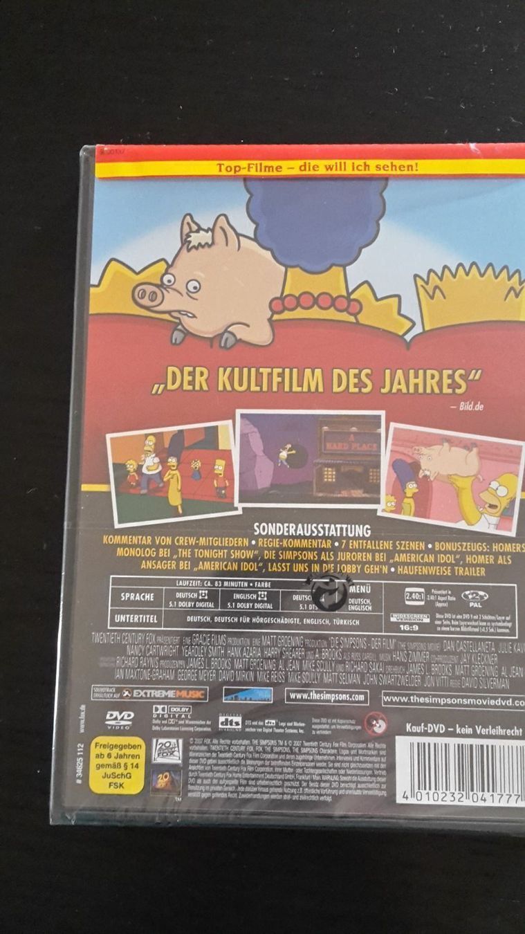 Alle DVDs: Film: Simpsons - der Film – Neu und originalverpackt aus Salvenach von soleil_27 1