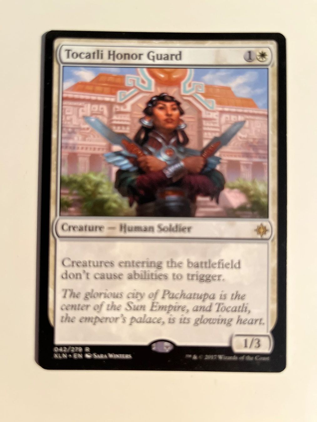 Magic The Gathering Carte collezionabili: 1 x Tocatli Honor Guard - Magic: The Gathering - MtG – Usato da Kriens venduto da Shadi1980