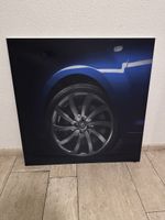 Wandbild Alfa Romeo Felge Blau