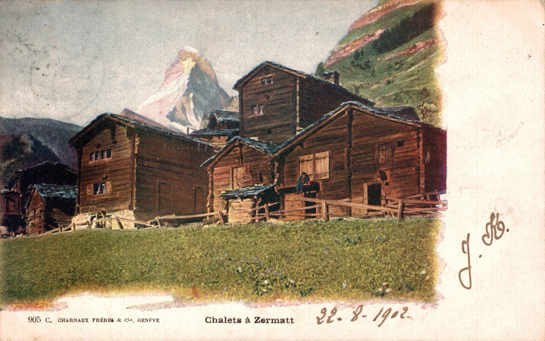 Cartoline postali: Chalets à Zermatt – Usato da Bronschhofen venduto da Astore