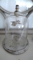 Glasglocke mit Vogel von Pomax Vintage