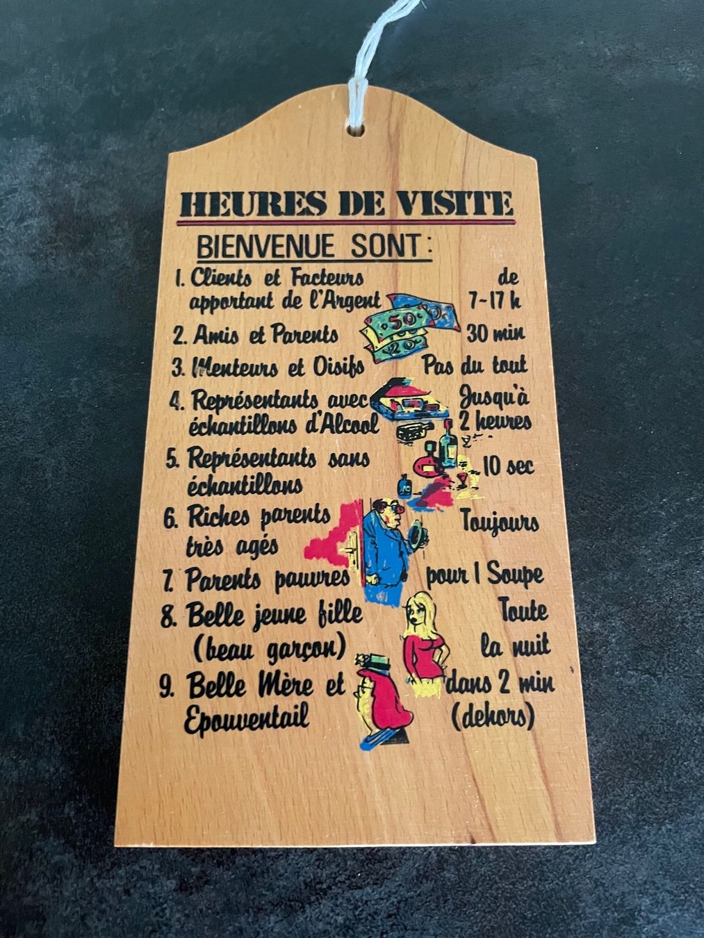 Ecriteaux: Écriteau Bienvenue Porte Heures de Visite – D'occasion à Vallamand par Bricbracbroc82 1