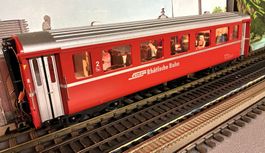 LGB 36676 RhB Personenwagen B 2454 - 2. Kl. Rhätische Bahn