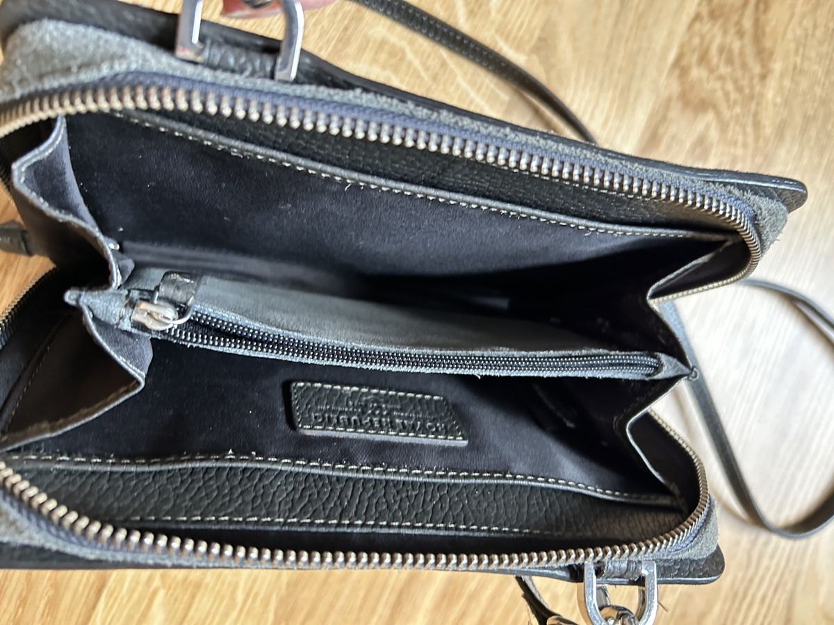 Taschen für Damen: Umhängetasche Ledergrau – Gebraucht aus Zürich von keinweiss 1