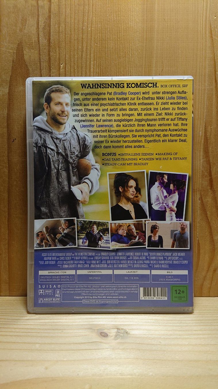 Tutti i DVDs: SILVER LININGS DVD mit Bradley Cooper – Usato da Wilderswil venduto da Exebub 1