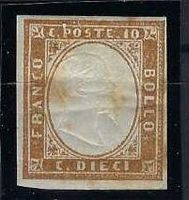 Königreich Sardinien 1862  guter Wert 10 Centesimi