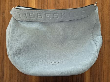 Liebeskind Tasche Leder Hellblau Damen Schultertasche 