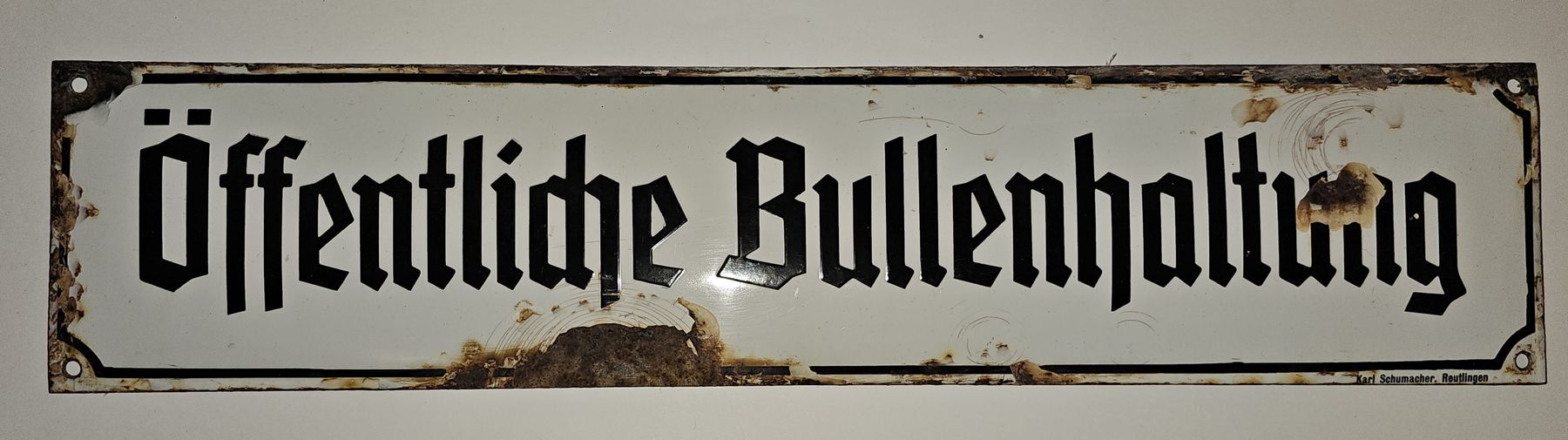 Insegne: 2 Emailschilder -  POLIZEI - Extraklasse! ORIGINAL!!! – Usato da Hersberg venduto da Reklamemuseum 3
