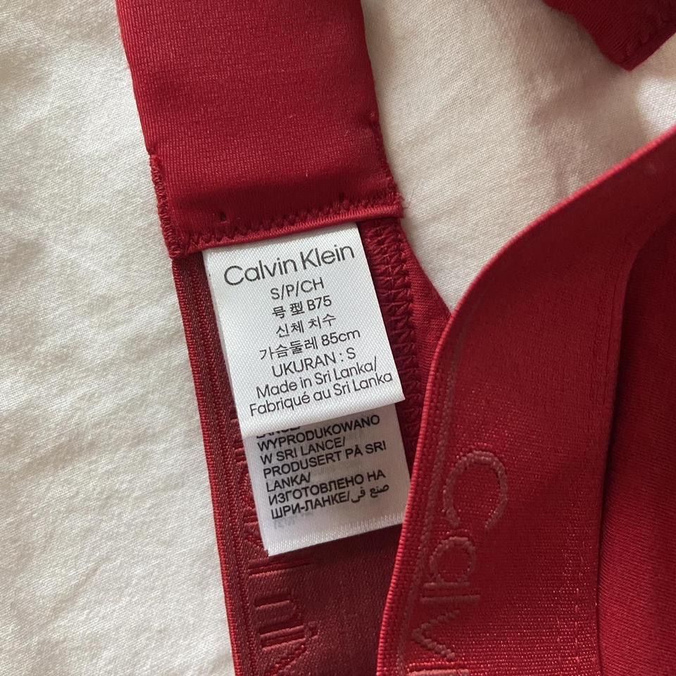 Calvin Klein Sonstige Unterwäsche: Calvin Klein Bralette Rot S Damen  – Gebraucht aus Spiegel b. Bern von pre1ovedthreads 3