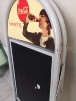 Alter Coca Cola Werbetafel Plakatständer Werbe Menu-Tafel