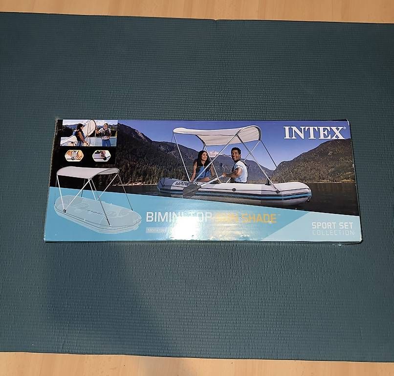 Schlauchboote, Kajaks & Kanus: !!Orginalverpacktes!! Intex Challenger 3 Set + Dach – Gebraucht aus Bremgarten AG von Vleskoota 2
