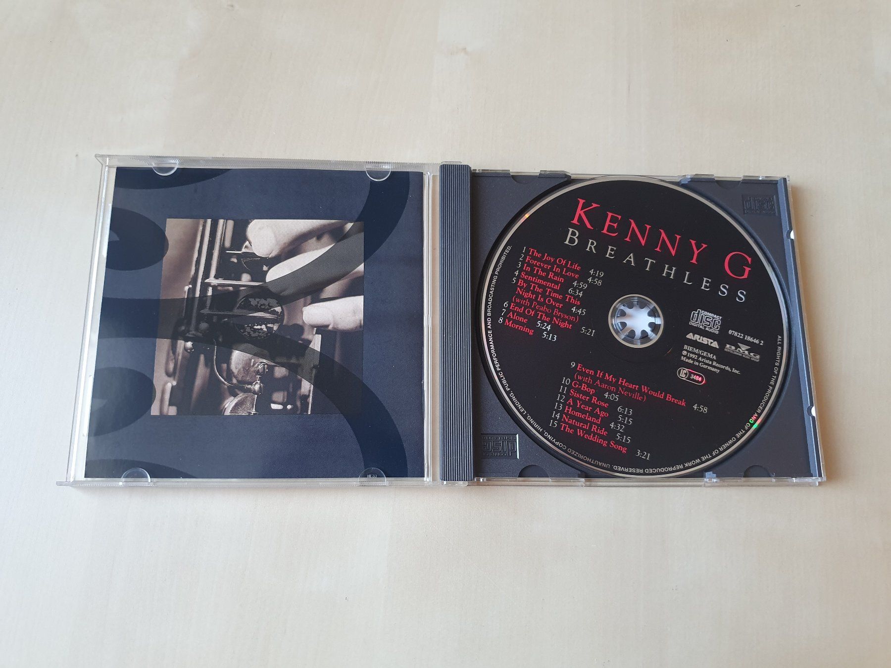 CDs: Kenny G Breathless – Gebraucht aus Stansstad von collectorsshop 2