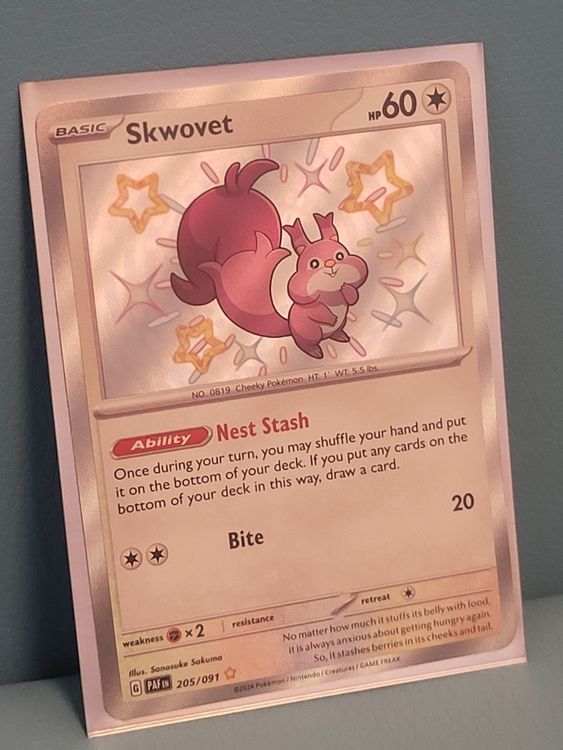 Pokemon Go - Mini PTC Shiny Skwovet Con 80k Polvere Di Stelle