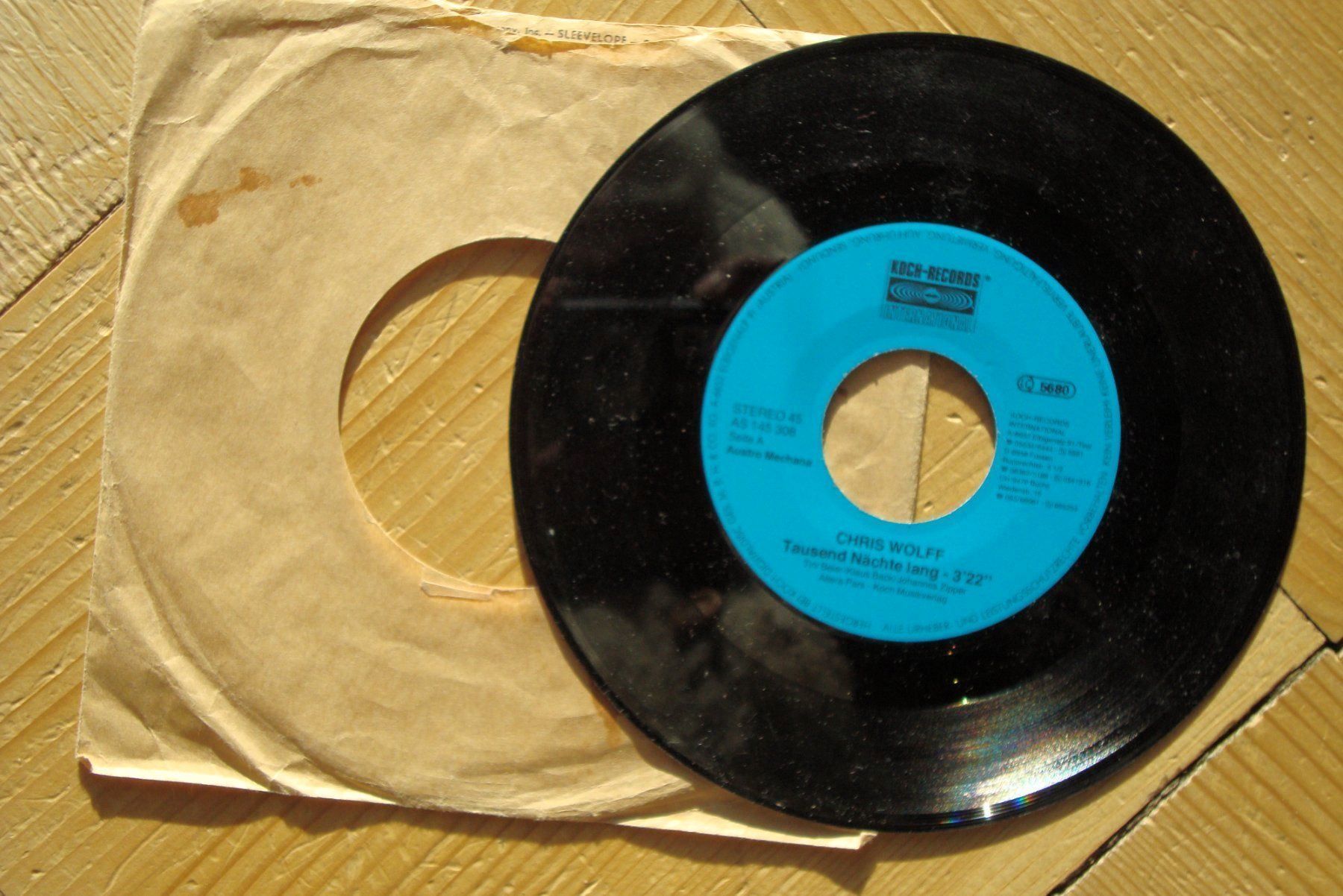 Dischi in vinile: CHRIS WOLFF - TAUSEND NÄCHTE LANG Single – Usato da Bern venduto da Uli_10_11