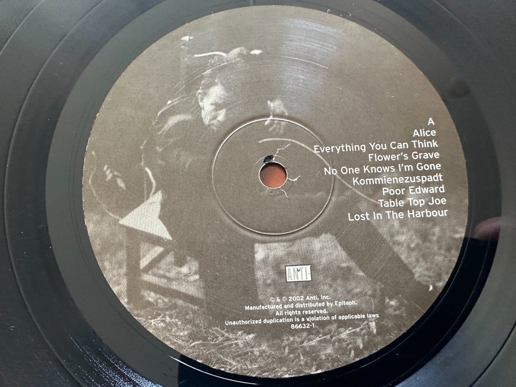 Dischi in vinile: TOM WAITS LP ALICE – Usato da Sion venduto da jaipur1401 4