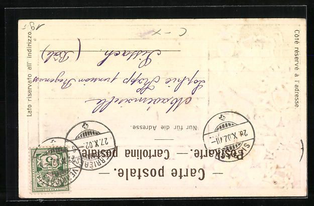 Cartoline postali: Präge-AK Fleurier, Totalansicht, Gams,  – Usato da Berlin venduto da bartko-reher 1