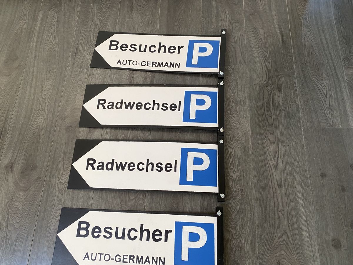 Insegne: 6 Parkwegweiser 20x60cm – Usato da Hägglingen venduto da kar_v9qf 3