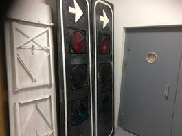 riesige Ampel, Verkehrsampel, Metall, 2,5 Meter hoch !!!!