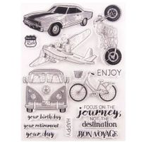 Neues Set Motivstempel  Auto, Velo, Fortbewegungsmittel NEU
