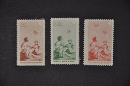 1912 Pro Juventute Vorläufer I-III postfrisch ohne Falz