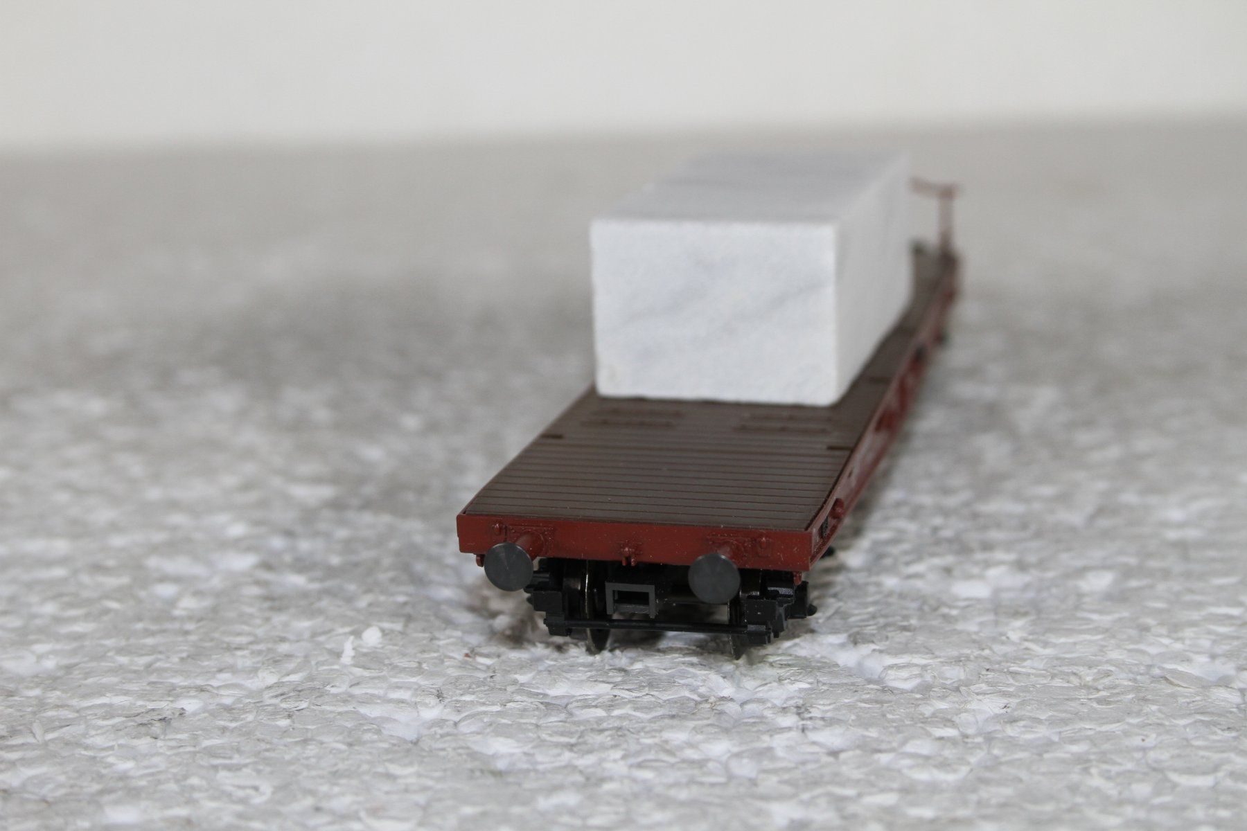 Märklin Modellini di ferrovie: MÄRKLIN_48662 FS Schwerlastwagen mit Marmor Block – Usato da Triesen venduto da cor_62ts 4