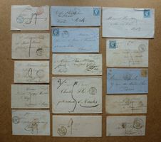 ++ Sammlung von 15 Stück Frankreichbriefe ab 1839