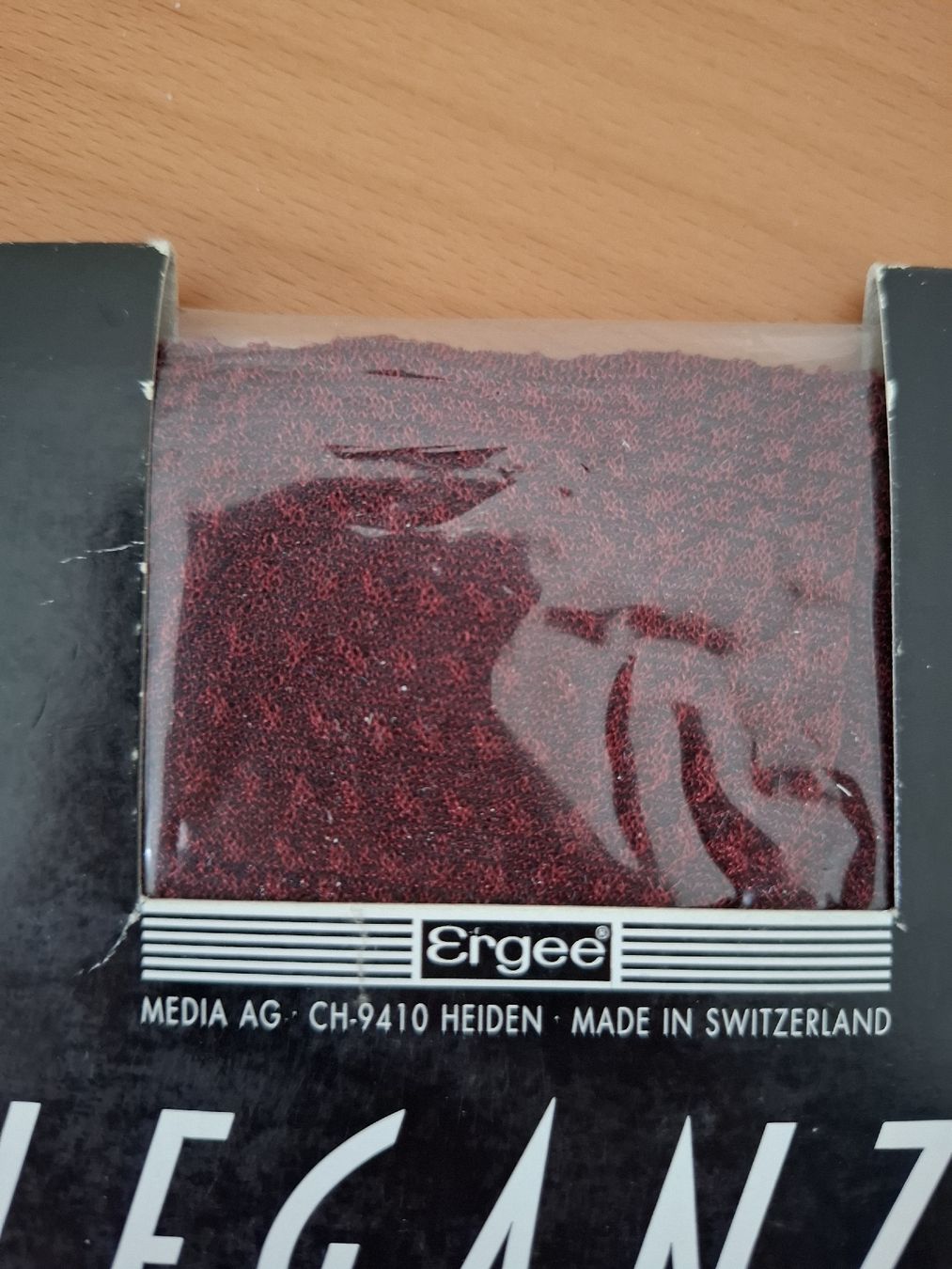 Calze & Collant: leganza Strumpfhose dunkelrot neu – Nuovo e nell'imballaggio originale da Münchenbuchsee venduto da Cori1968 2