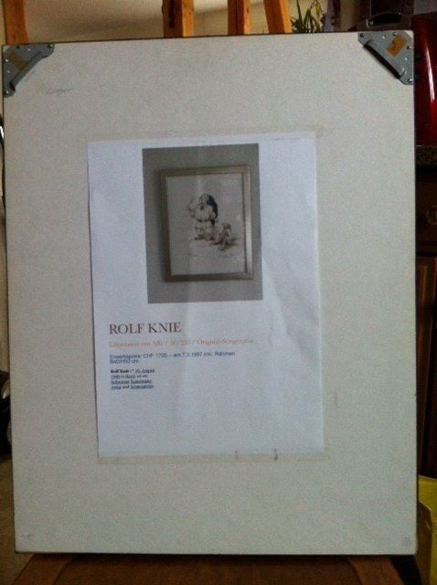 Grafica & Litografie: Rolf Knie, "Liliputaner mit Affe", 1994 – Usato da Einsiedeln venduto da artgallery59 3