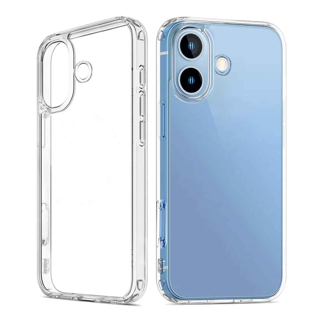 Cover & Protezioni schermo: iPhone 16 PLUS Hülle Silikon Case CLEAR Cover Etui Tasche – Nuovo e nell'imballaggio originale da Volketswil venduto da coverandmore 1