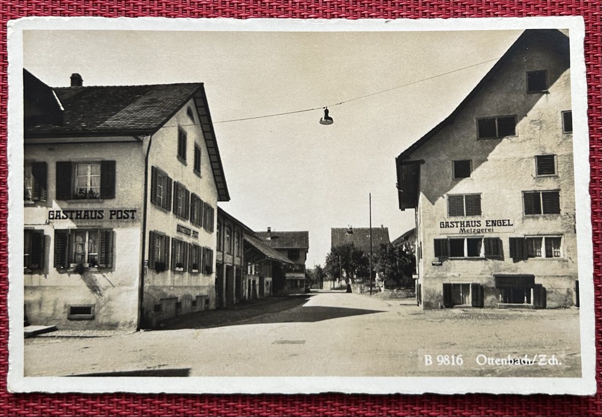 Cartoline postali: Fotokarte Ottenbach Restaurants  – Usato da Horw venduto da Tellbub