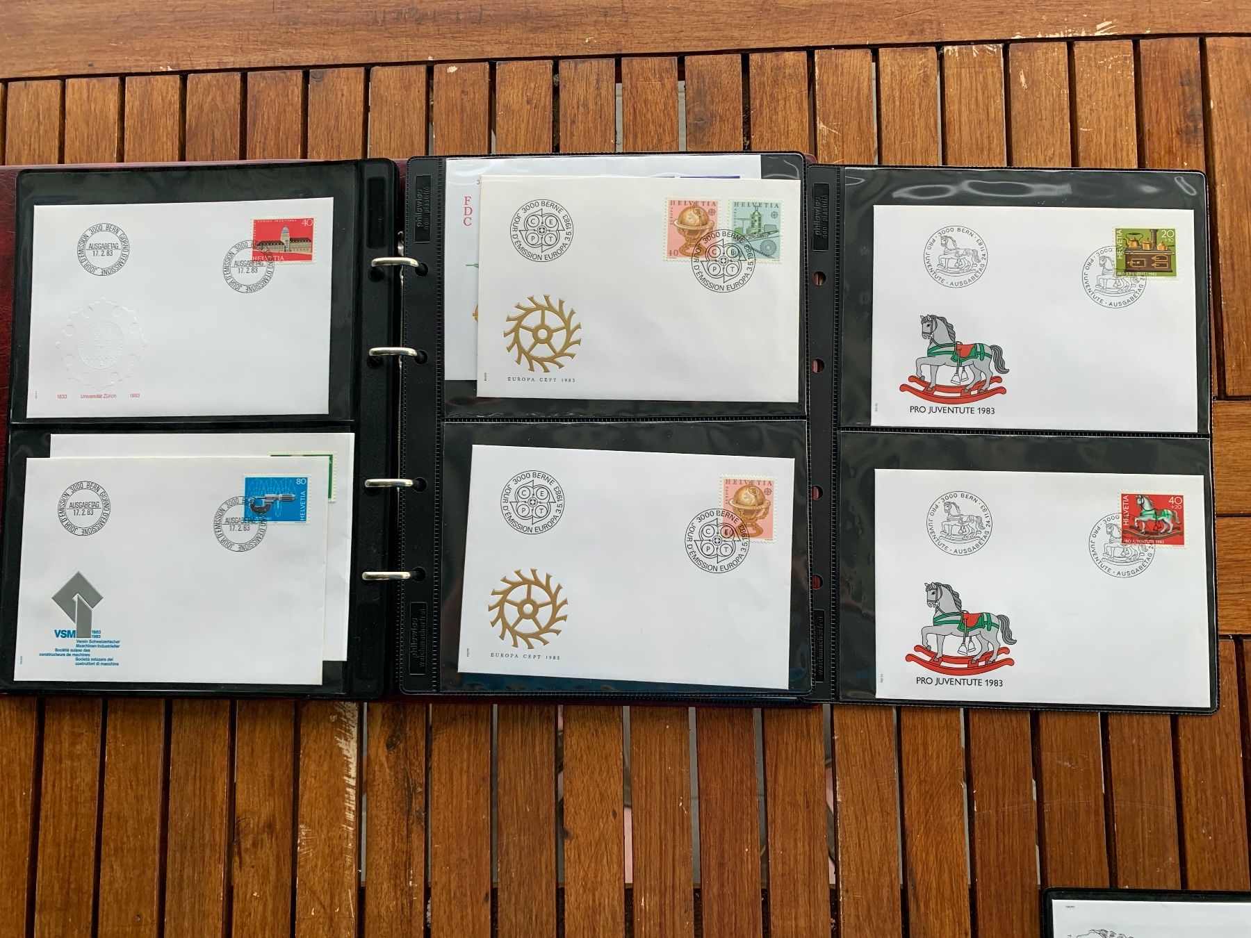 Tutti i francobolli: 1983 - Classeur 56 FDC - mit Einzelmarken - avec tbr isolés – Nuovo (secondo la descrizione) da Chavornay venduto da 4dphila 3