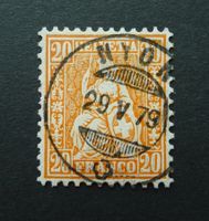 Nr. 32 mit Vollstempel NYON VD, Stempeldefekt!