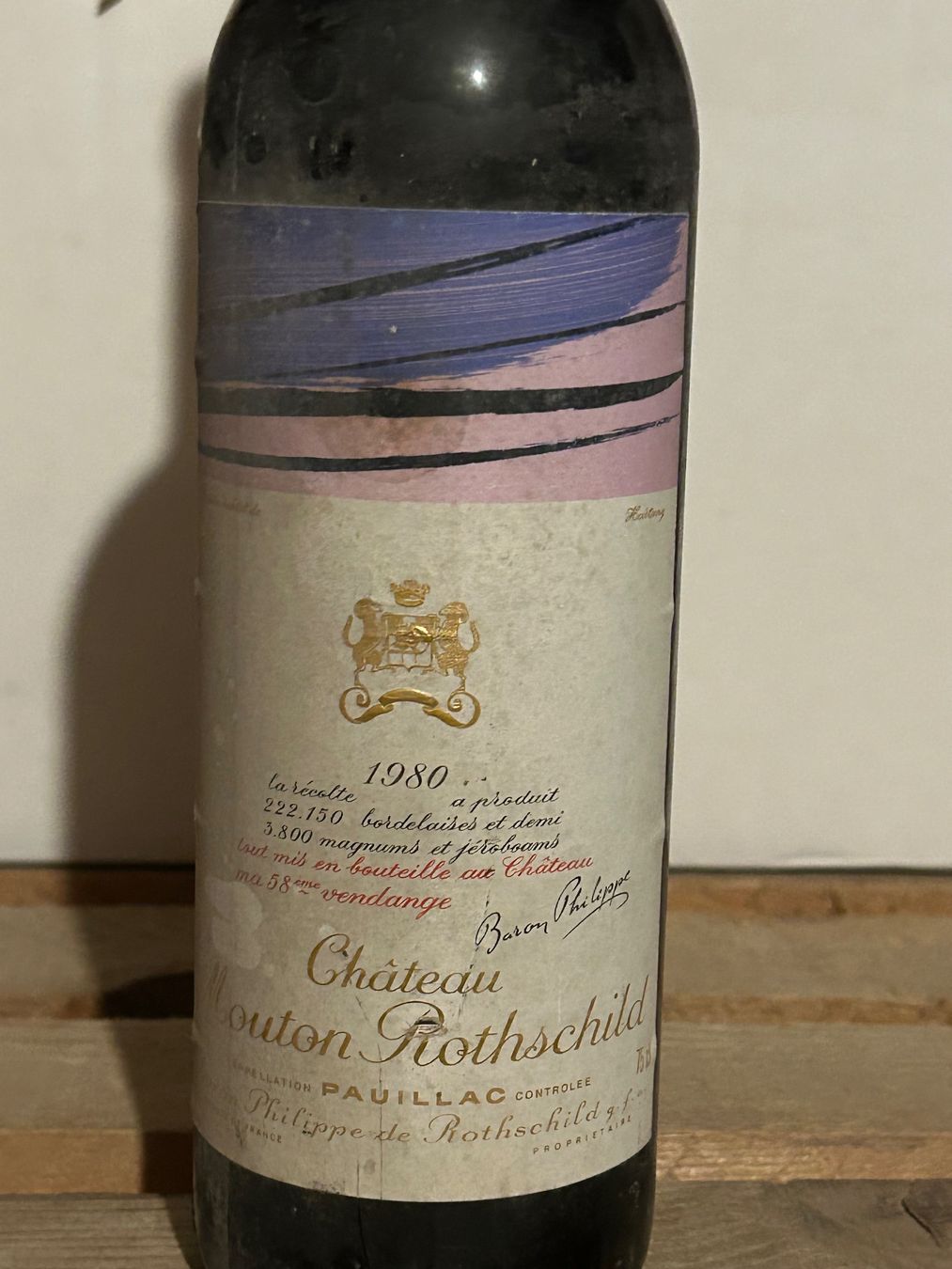 Mouton Rothschild Vino: Château Mouton Rothschild 1980 – Nuovo (secondo la descrizione) da Roche VD venduto da avediscipule 1