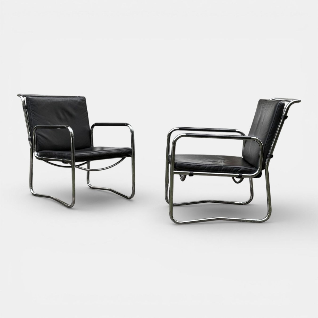 Flexform Poltrone: Ledersessel 2er Set // Flexform – Usato da Schinznach-Dorf venduto da mix