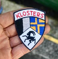 VINTAGE Badge KLOSTERS -  ST. GALLER STICKEREI wappen