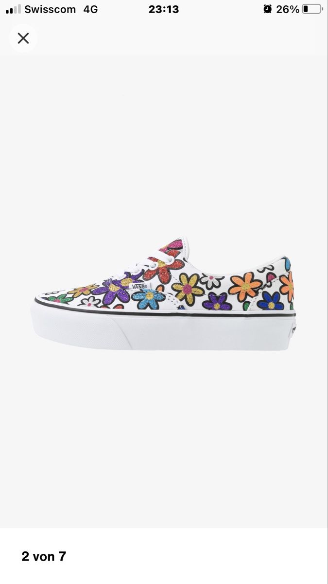 Vans Damenschuhe: Vans Plateau Sneaker, Blumenmuster, Gr. 41, Neu! – Neu (gemäss Beschreibung) aus Bassersdorf von BarbarasBoutique 2