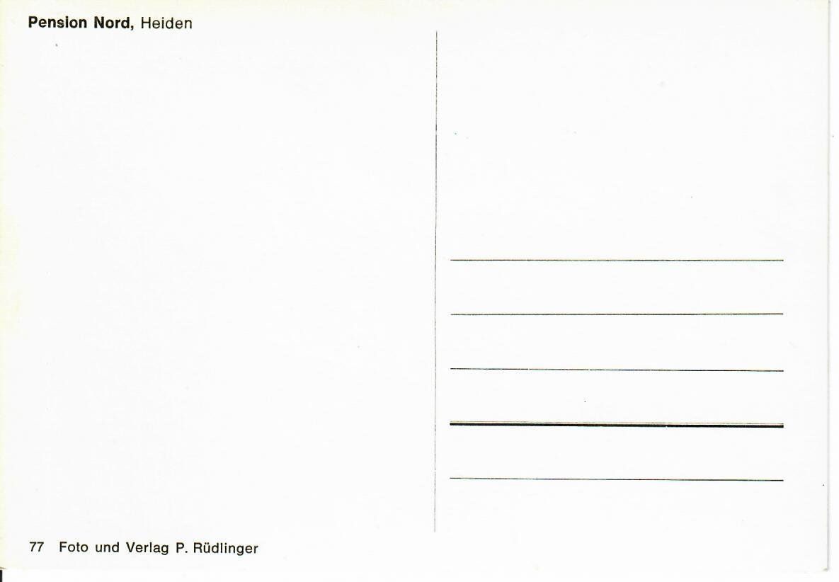Cartoline postali: Pension Nord Heiden – Usato da Hochdorf venduto da Ziegel-16 1