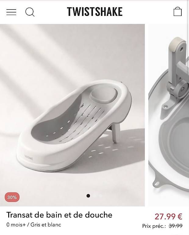 Bascules & balançoires: Twistshake transat de bain neuf  – Neuf avec emballage d'origine à Grand-Lancy par ssa_k59z