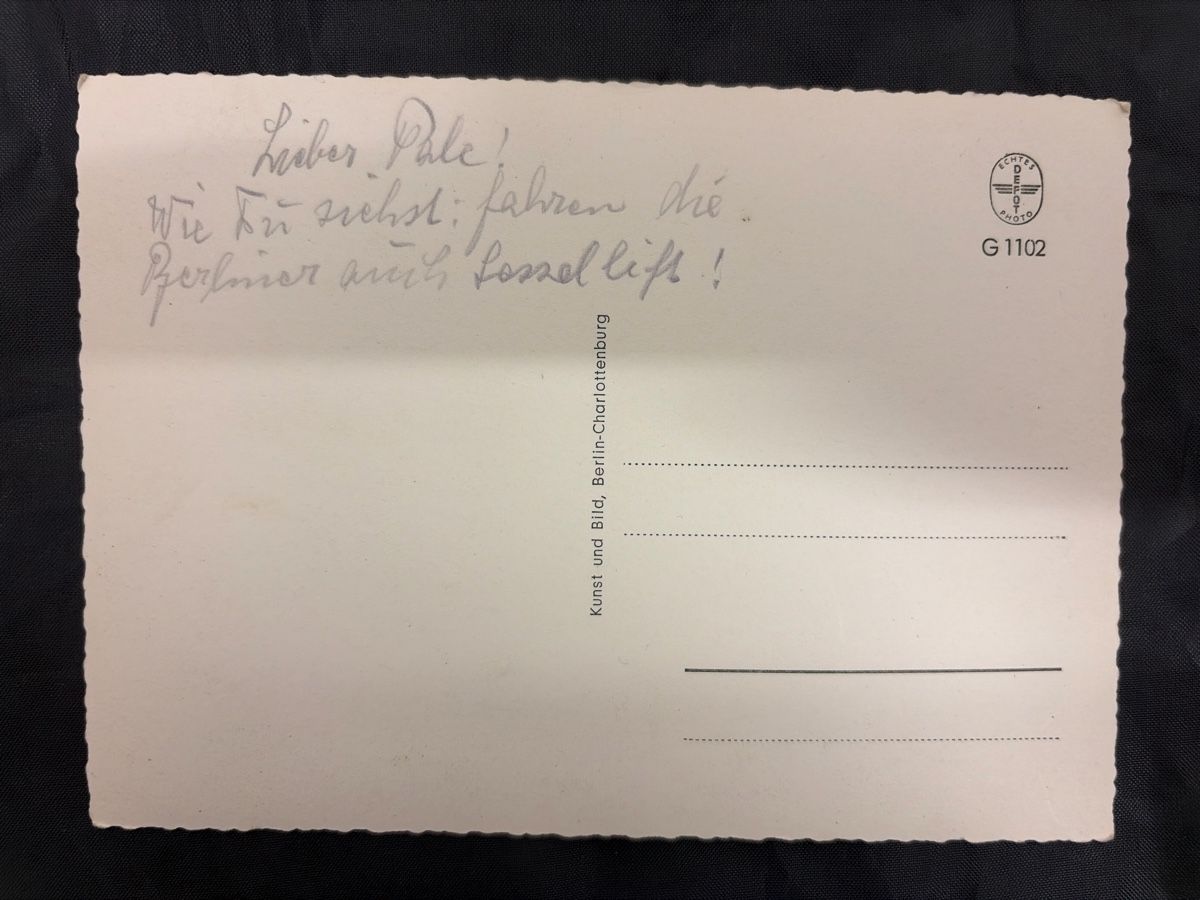 Cartoline postali: Ansichtskarte Berlin Sessellift Hansaviertel – Usato da Wettingen venduto da BAG4478 2
