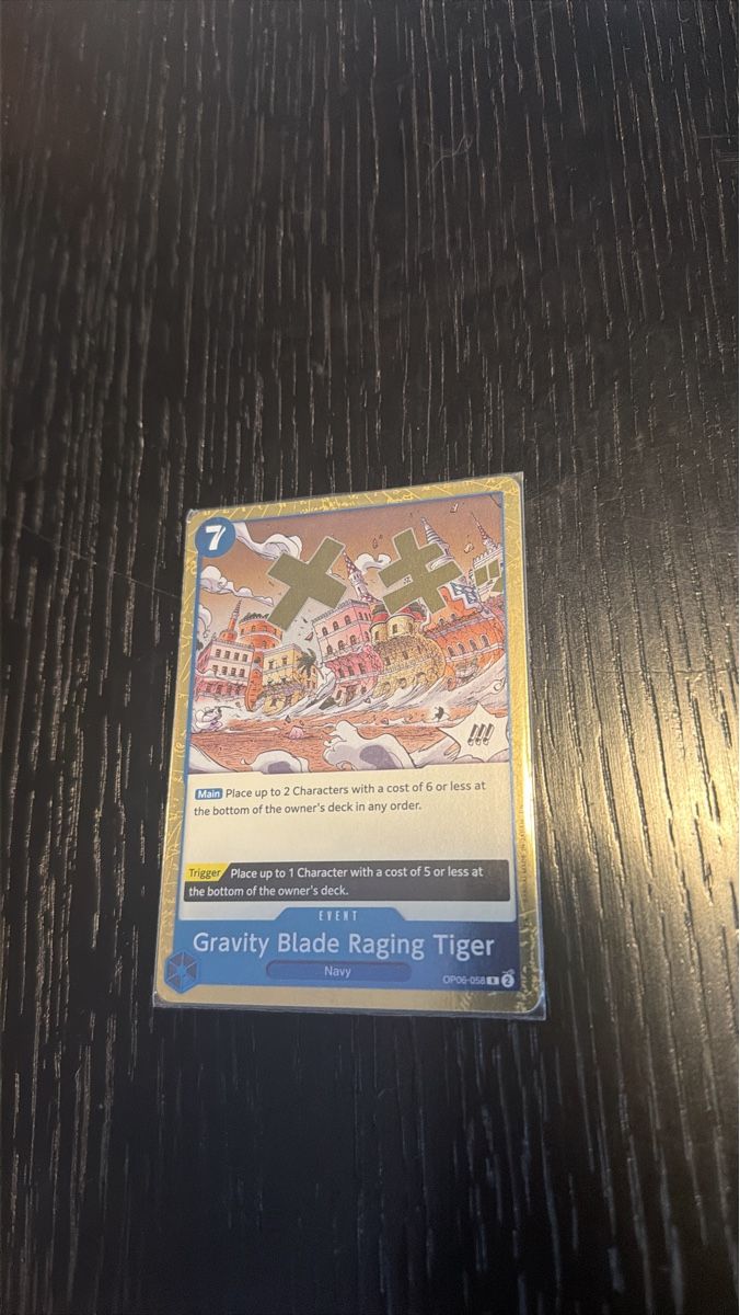 Bandai Sammelbilder & Trading cards: One Piece TCG Gravity Blade Raging Tiger – Neu und originalverpackt aus Bern von Davidraemy