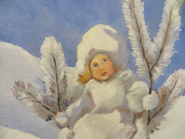 Foto & Immagini: HERZIGES WINTERBILD SIGNIERT "M. MESSERLI 1926" – Usato da Erlen venduto da urwa01 2